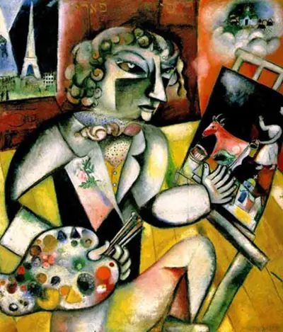 Self-Portrait with Seven Fingers Marc Chagall
